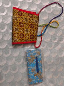 Embroidered Clutch Bags - Set of 2