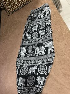 Elephant Print Short Harem Pants