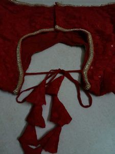 Red Embroidered Blouse