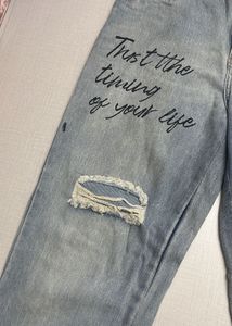 Women Blue Boyfriend Fit Jeans
