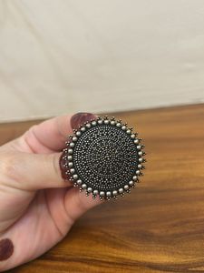 Statement Oxidized Silver Ring