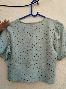 Cute Polka Dot Crop Top