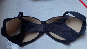 Black Floral Lace Bra (size: 34 G)