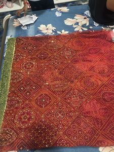 Beautiful Red Bandhani Dupatta