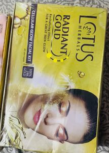 L&#39;Oreal &amp; Lotus Gold Facial Kits 2 Kit Combo