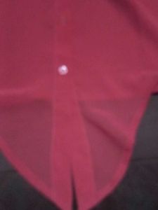 Red Sheer Blouse