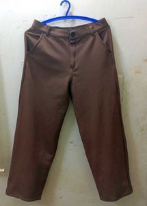 High Waist Stylish Brown Trousers