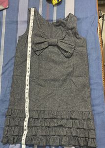 new Gray Bow Dress