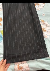 Pinstripe Flare Leg Trousers