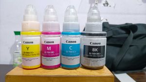 Canon G3012 Printer Geniune Ink Bottles Half Left
