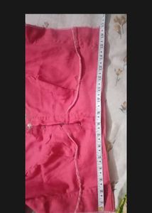 Pink Saree with Silver Embroidery
