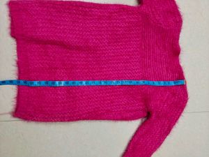 Stylish Pink Knit Cardigan