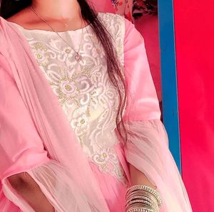 Price - 580  rs Only🥳 Long Designer Neck Work Gow