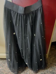 Party Wear Net Skirt With Lining Inside