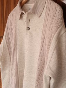 Knit.. Polo Sweatshirt..