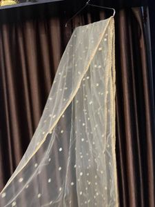Elegant Gold Polka Dot Dupatta