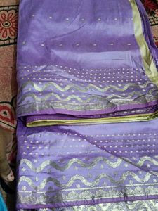 Levender Colour Saree