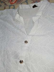White Embroidered Kurta