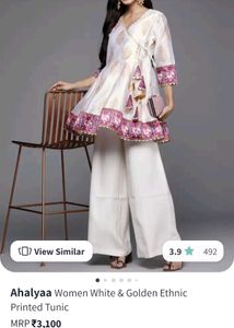 V Neck Ethnic Kurti