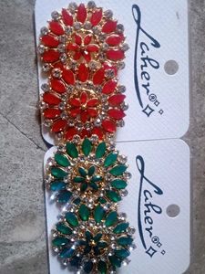 Red &amp; Green Jewel Earrings