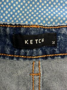KETCH Men’s Tapered Fit Mid Rise Jeans