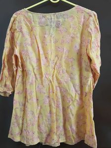 FabIndia Tunic Top Yellow