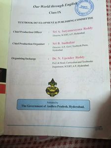 Class IX English Textbook