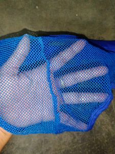 Men&#39;s Blue Mesh Large Fishnet Briefs.