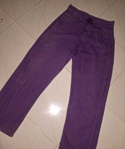 Purple Flare Leg Pants