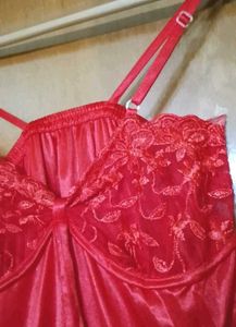 Brand New Bridal Red 2 Piece Long Nighty Set