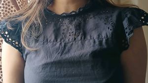 Eyelet Detail Cap Sleeve Top