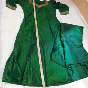 Silk Suit Zardosi On Suit  Preloved Suit Fresh Condition Some Zari Is Gone Black