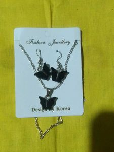 Butterfly Necklace & Earring Set