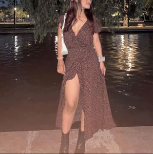 Floral Wrap Maxi Dress