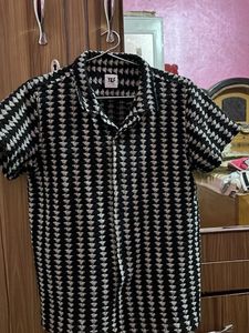 Westside Crochet Patterned Shirt For Unisex