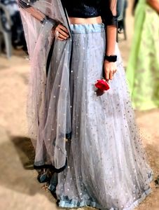 Beautiful Grey Lahnga