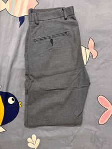 Textured Dress Grey Pants