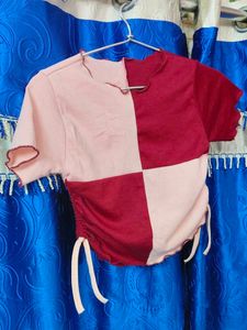 Two-Tone Crop Top