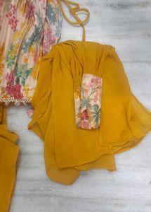 Yellow Palazzo &amp; Top Set