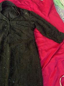 Black Embellished tunic top