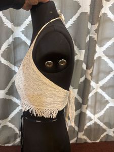 Lace Halter Crop Top