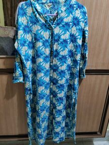 Blue Printed Kurta