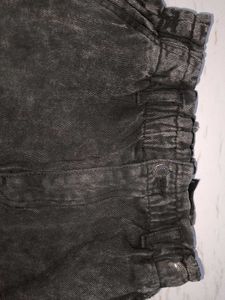 Acid Wash Black Jeans