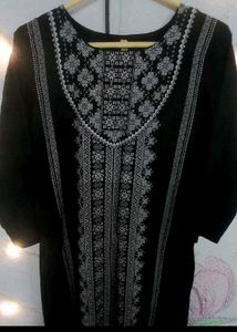Long Black Kurti