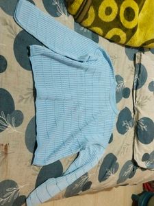 Light Blue Knit Cardigan