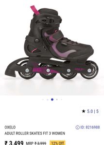 Oxelo Inline Skates Size 34-37