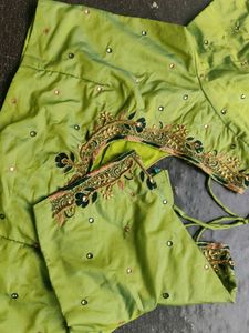 Embroidered Green Top