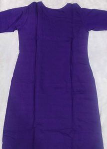 💥Nermosa Women’s Silk Embroidery Purple Kurta Set