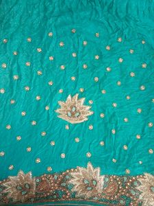 Heavy work Bridal Wear Saree used twice.