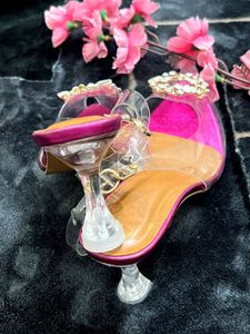 Stelatoes Pink Rhinestone Heels